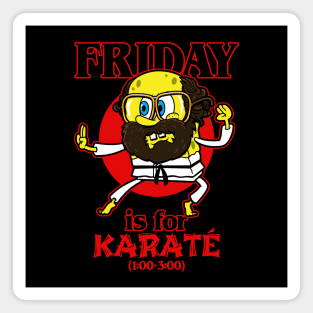 Funny Friday Karate 80's Tv Series Cartoon Character Quote Meme Magnet